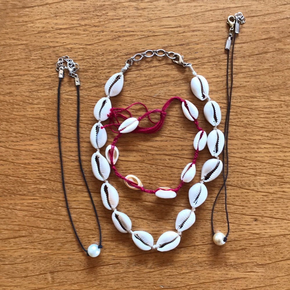 VSCO NECKLACES AND ANKLET SET